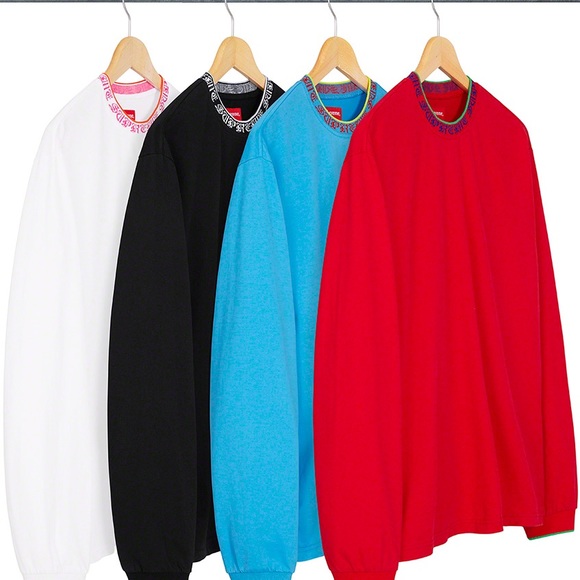 Supreme old English collar box logo
